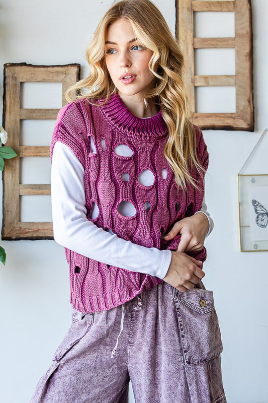 Bailey Mineral Washed Sweater Vest