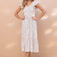 Dainty Floral Smocked Ruffle Dress