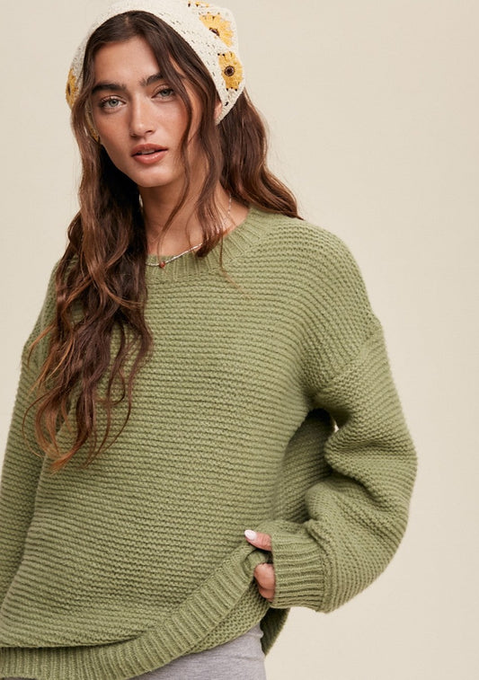 Polly Chunky Ribbed Knit Sweater