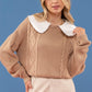 Paper Doll Collared Pullover Sweater