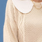 Paper Doll Collared Pullover Sweater