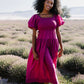 Everly Solid Puff Sleeve Maxi Dress