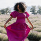Everly Solid Puff Sleeve Maxi Dress