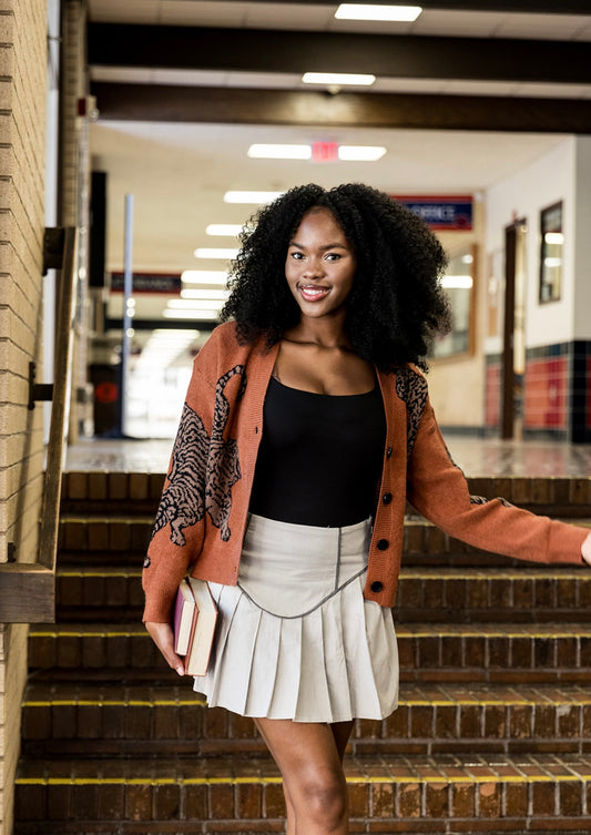 Wild Side Cheetah Print Knit Cardigan