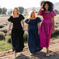 Everly Solid Puff Sleeve Maxi Dress