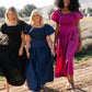 Everly Solid Puff Sleeve Maxi Dress