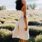 Wren Polka Dot Scalloped Midi Dress