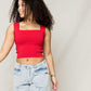 Sweet Summer Breeze Wide Strap Knit Brami Top
