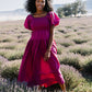 Everly Solid Puff Sleeve Maxi Dress