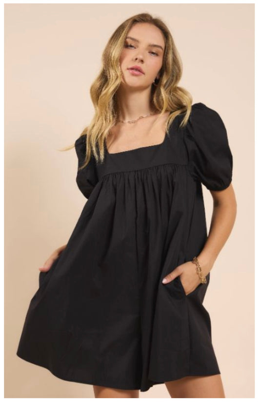 Shades of Black Babydoll Romper