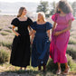 Everly Solid Puff Sleeve Maxi Dress