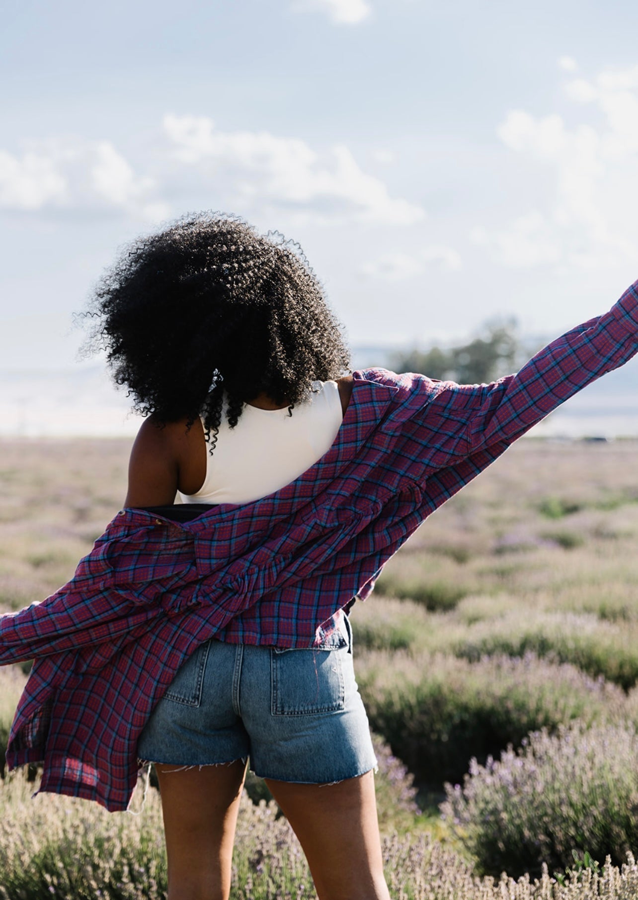 Free People Cardiff Plaid Top