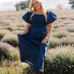 Everly Solid Puff Sleeve Maxi Dress