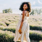 Wren Polka Dot Scalloped Midi Dress
