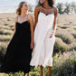 Clara Bow Solid Maxi Dress
