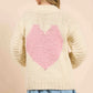 All The Love Hand-knit Heart Cardigan