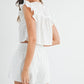 Josie Button Down Eyelet Short Set