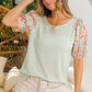 Sunday Stroll Floral Poplin Top
