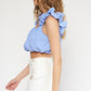 All Ruffled Up Bubble Hem Top