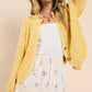 Hello Sunshine Half Buttoned Cardigan