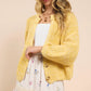 Hello Sunshine Half Buttoned Cardigan