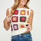 Sammi Vintage Summer Color-block Vest