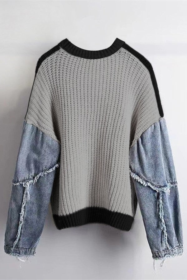 Andell Denim Knit Sweater