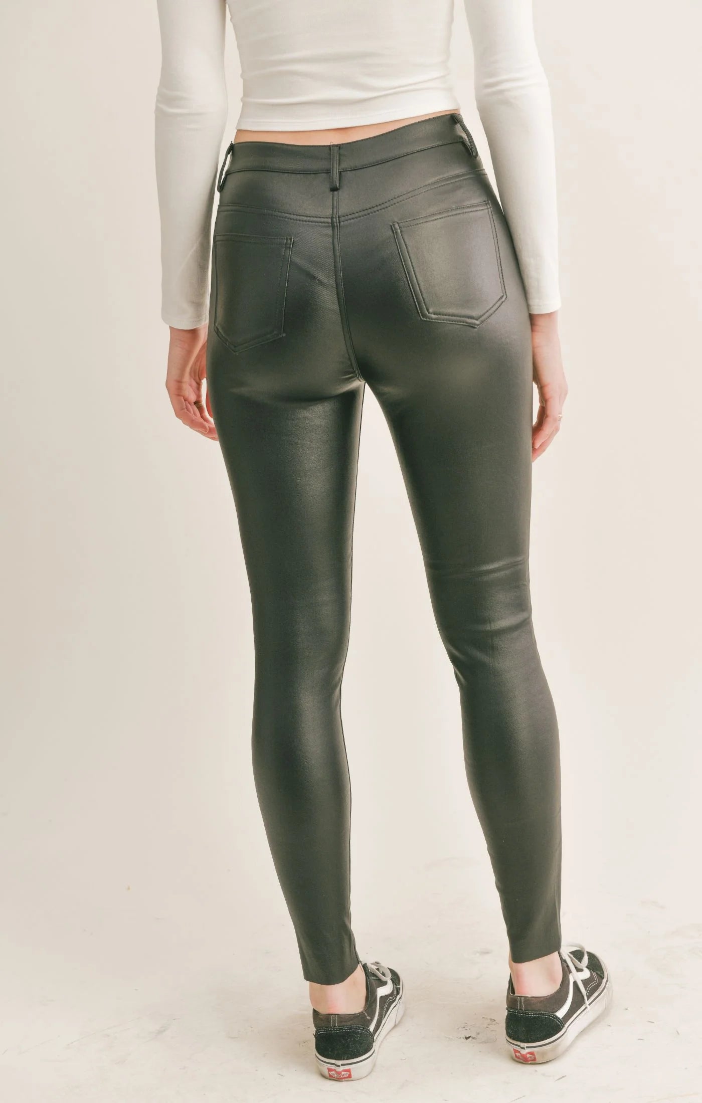 Atta Girl Skinny Faux Leather Pants
