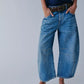 Free People Barrel Jeans