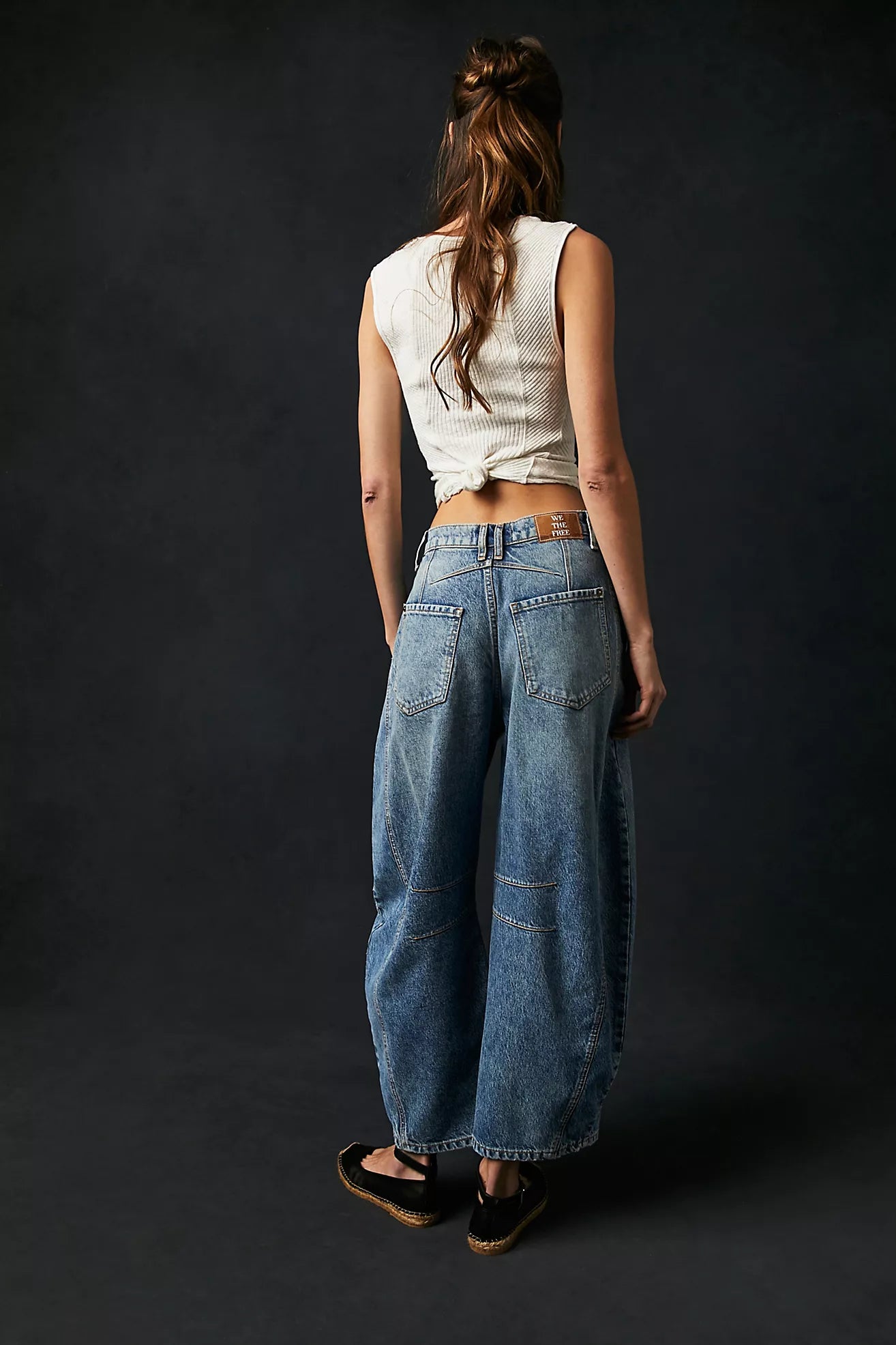 Free People Barrel Jeans