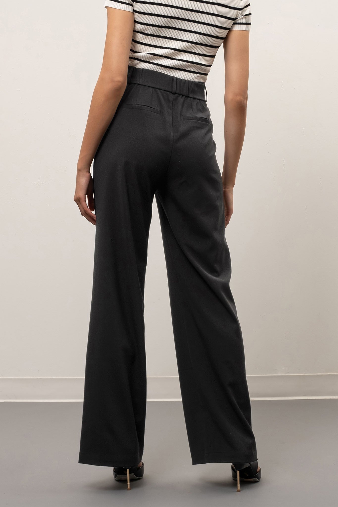 Beatrice High Waisted Wide Leg Trousers