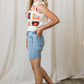 Sammi Vintage Summer Color-block Vest