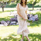Dainty Floral Smocked Ruffle Dress