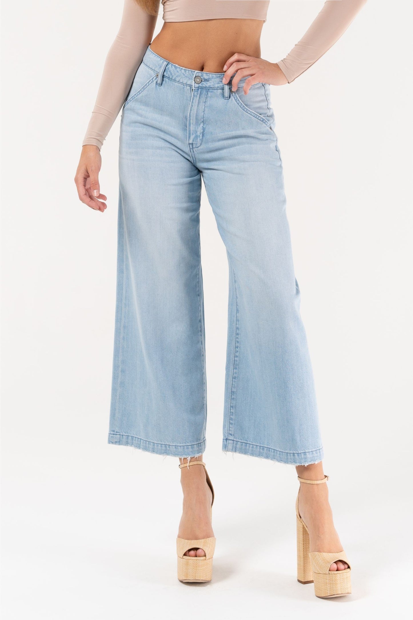 Lindsey Cropped Wide Leg Trouser