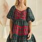 Merry Everything Babydoll Plaid Dress