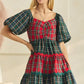 Merry Everything Babydoll Plaid Dress