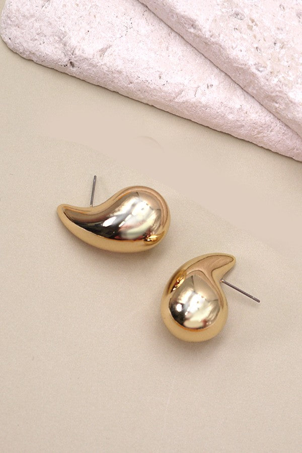 Luxury Gold Teardrop Earrings