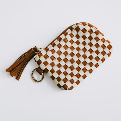 Paris Pebbled Woven Wallet