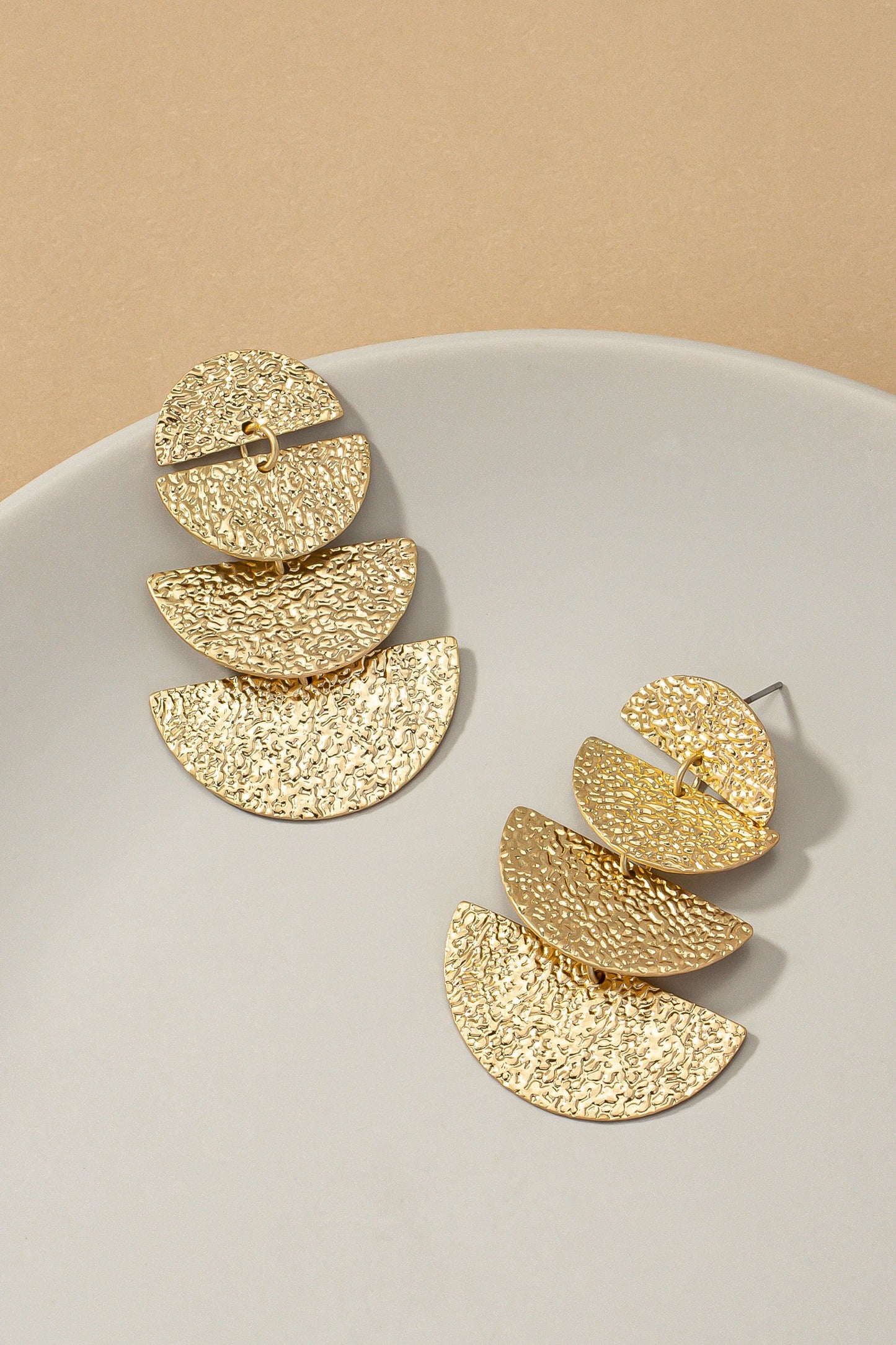 Dreaming of Gold Half Circle Earrings