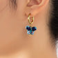 Beautiful Butterfly Hoop Earrings