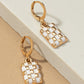 CHECK MATE CHECKERED DROP EARRINGS