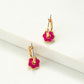 HUGGIE HOOP WITH FLOWER EARRING