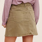 Trendy Lifestyle Front Slit Denim Skirt
