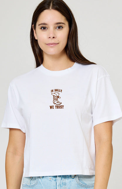 In Dolly We Trust Baby Tee