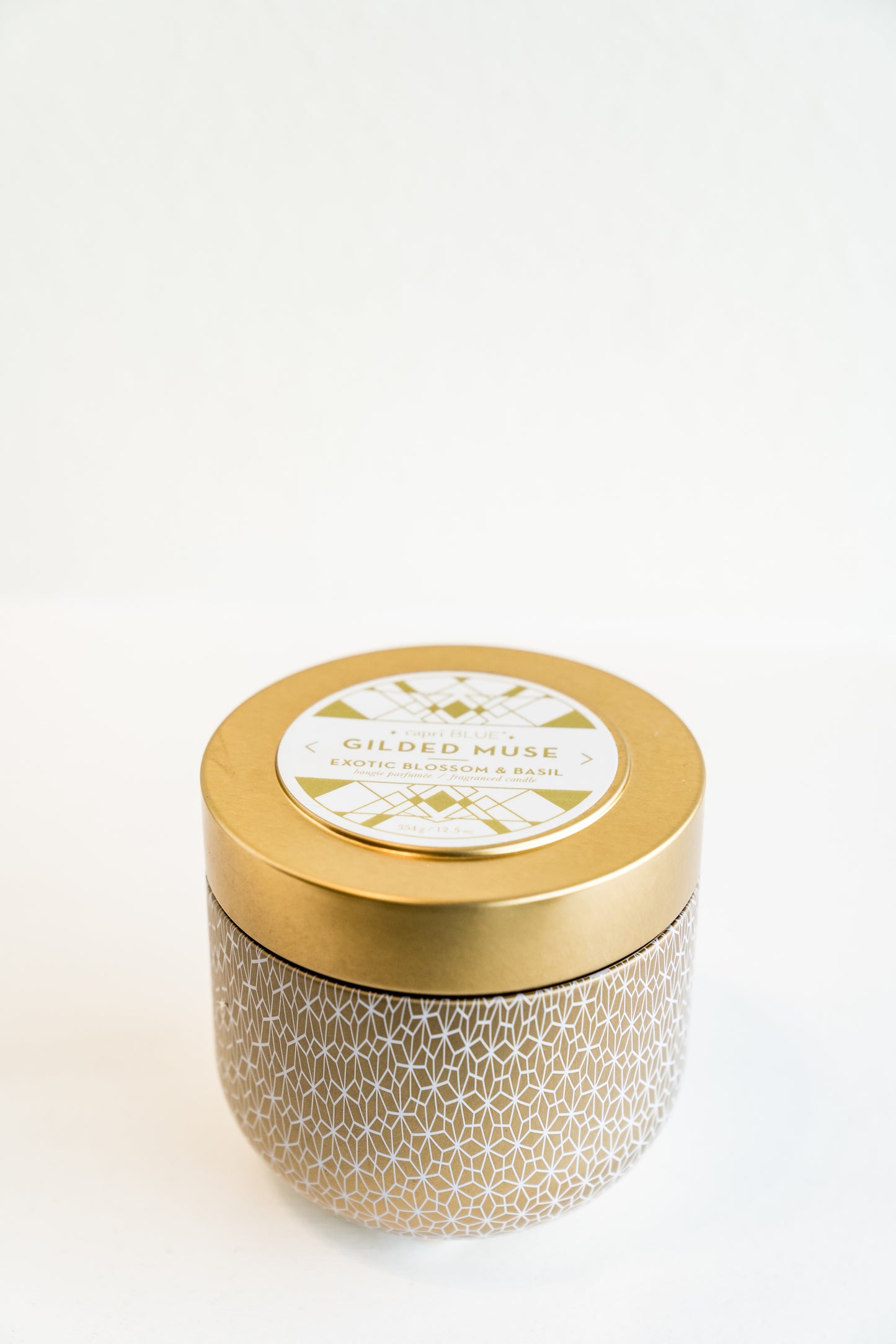 Gilded Muse Golden Tin Candle