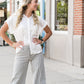 Take Me There-Ultra High Rise Wide Leg Pin-Stripe Pant