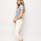 ESPECIALLY COOL CREAM DENIM JOGGERS