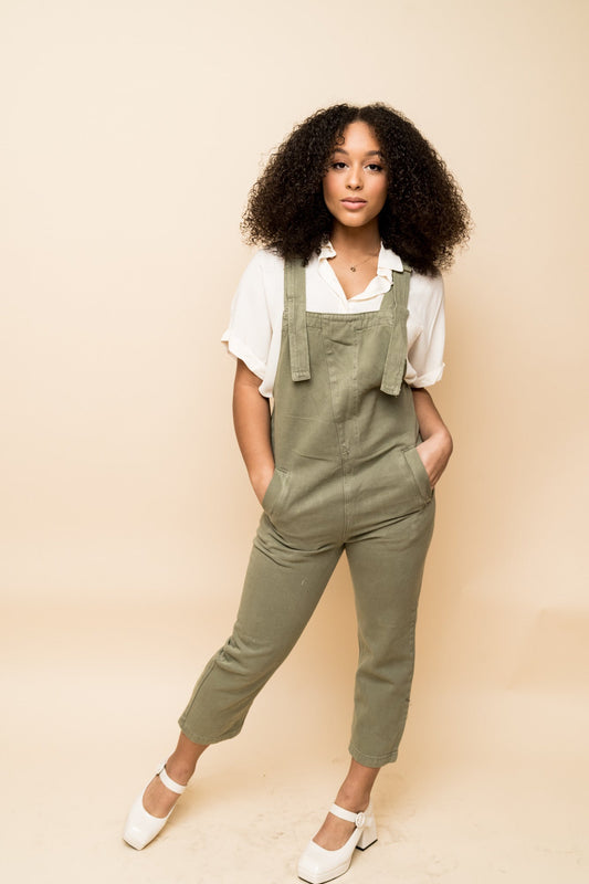 Wild Pursuit Army Green Overalls