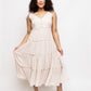 Blake V-Neck Tiered Midi Dress