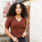 Everyday Winner Geometric Ribbed Knit Sweater